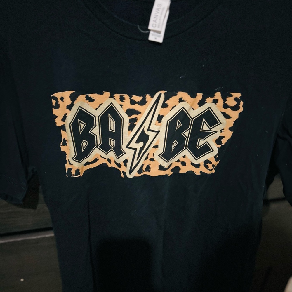Bella Canvas Black Leopard Print Tee
